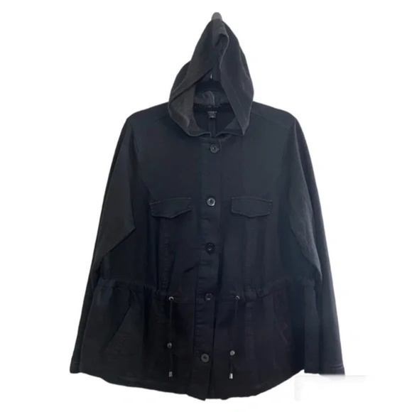 Torrid Jacket Women 14 Black Neutral Active Preppy Yoga Minimalist Sporty Hoodie - Picture 3 of 15